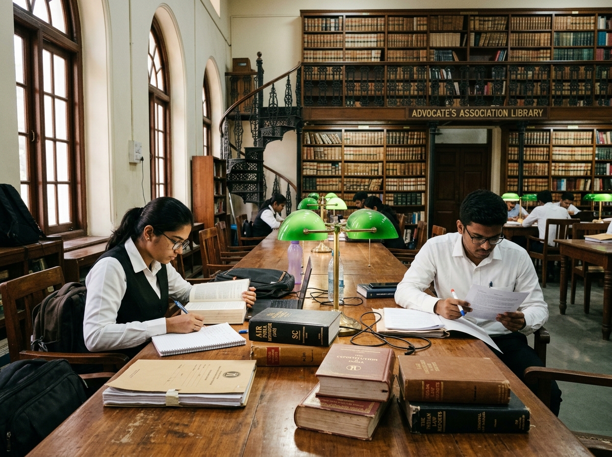 Law Library and Legal Research Study Hall
